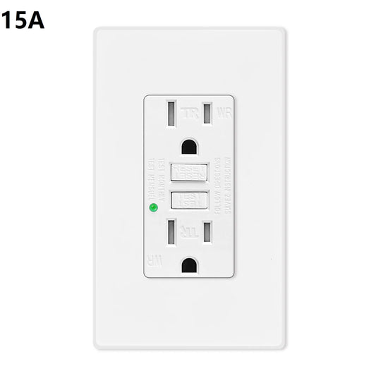 NineLeaf GFCI Outlet Receptacle 15/20A Weather Resistant Tamper Resistant Outdoor