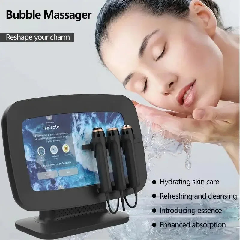 High Quality 3 in 1 CO2 Bubble Oxygenation Pods Facial Skin Care Skin Tightening Oxygen Jet Therapy Machine