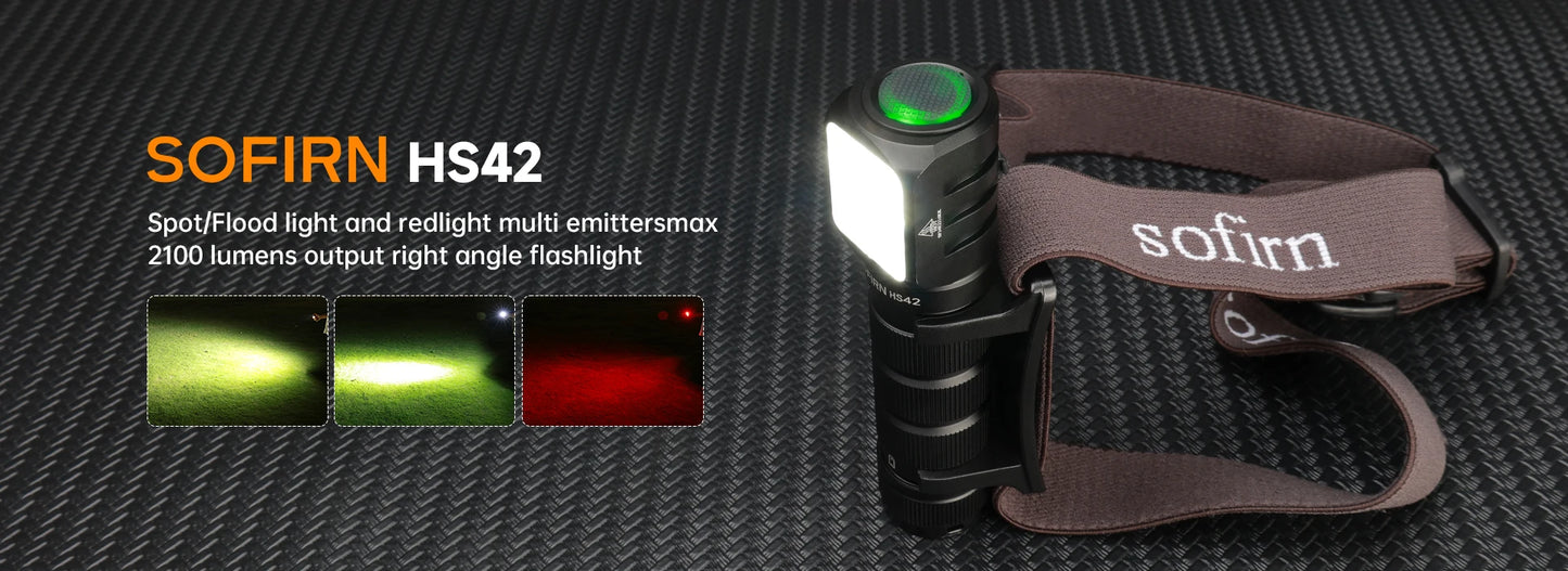 Sofirn HS42 Headlamp 2100lm USB-C Rechargeable Flashlight
