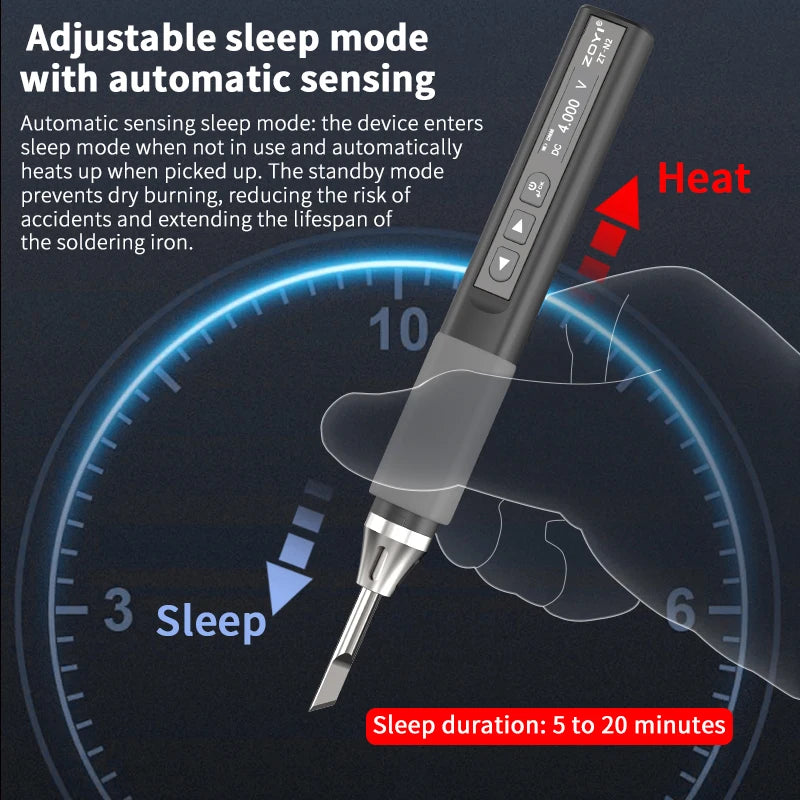 ZOYI N2 portable intelligent soldering iron + multimeter High power 65W adjustable temperature welding professional home