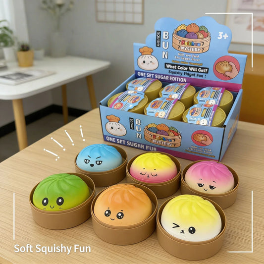 Premium Dumpling Bun Squishies Stress Ball Toy For Stress Relief