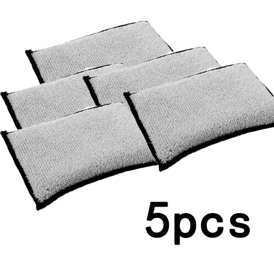 Double Sided Car Interior Scrubbing Sponge Microfiber Leather Cleaning