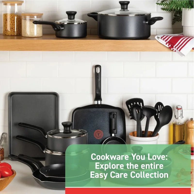 T-fal Easy Care Nonstick Cookware Set Dishwasher Safe