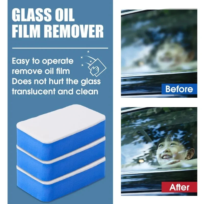 Car Oil Film Cleaning Sponge for Windshield Glass Surfaces