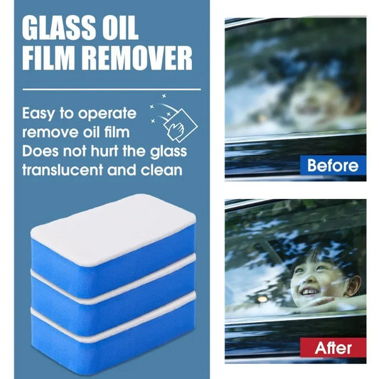 Car Oil Film Cleaning Sponge for Windshield Glass Surfaces
