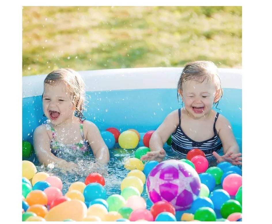 Inflatable Family Pool For Outdoor Fun And Relaxation