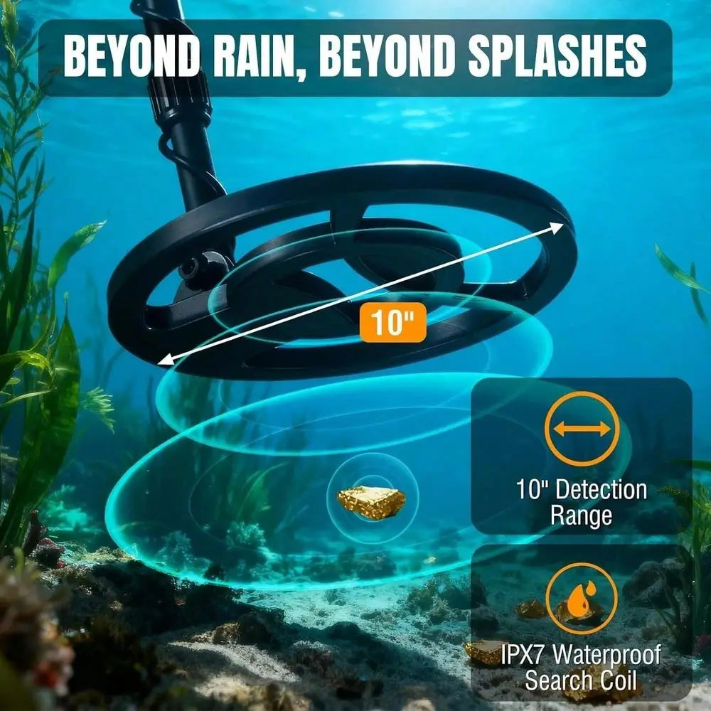 Professional Adult Metal Detector With LCD Display Earphones Kit