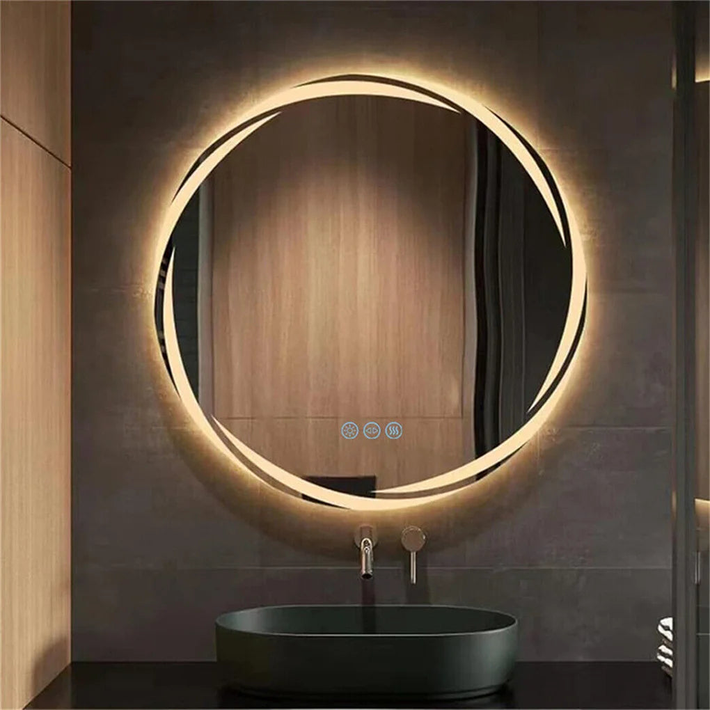 Anti Fog LED Round Vanity Mirror With Backlit Shatterproof Design