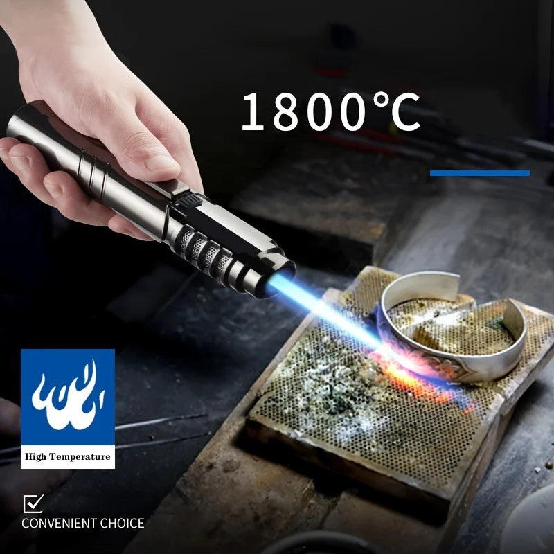 TopFlames 1800° Butane Torch Lighter Metal Windproof Portable