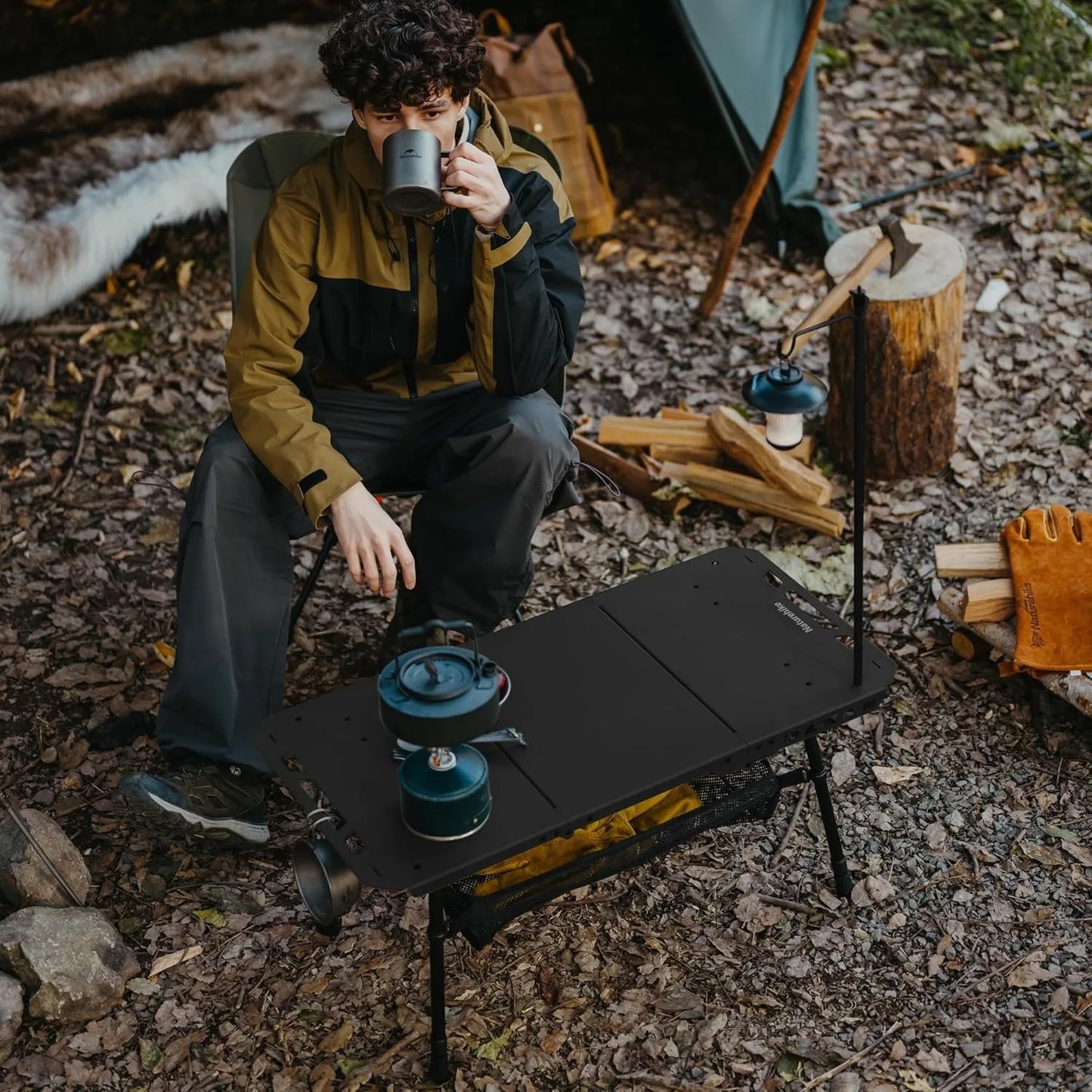 Naturehike H02 IGT Folding Camping Kitchen Table With Height Adjustable