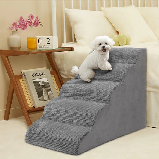 Dog Stairs Ramp Orthopedic Steps With Non Slip Foam Padding