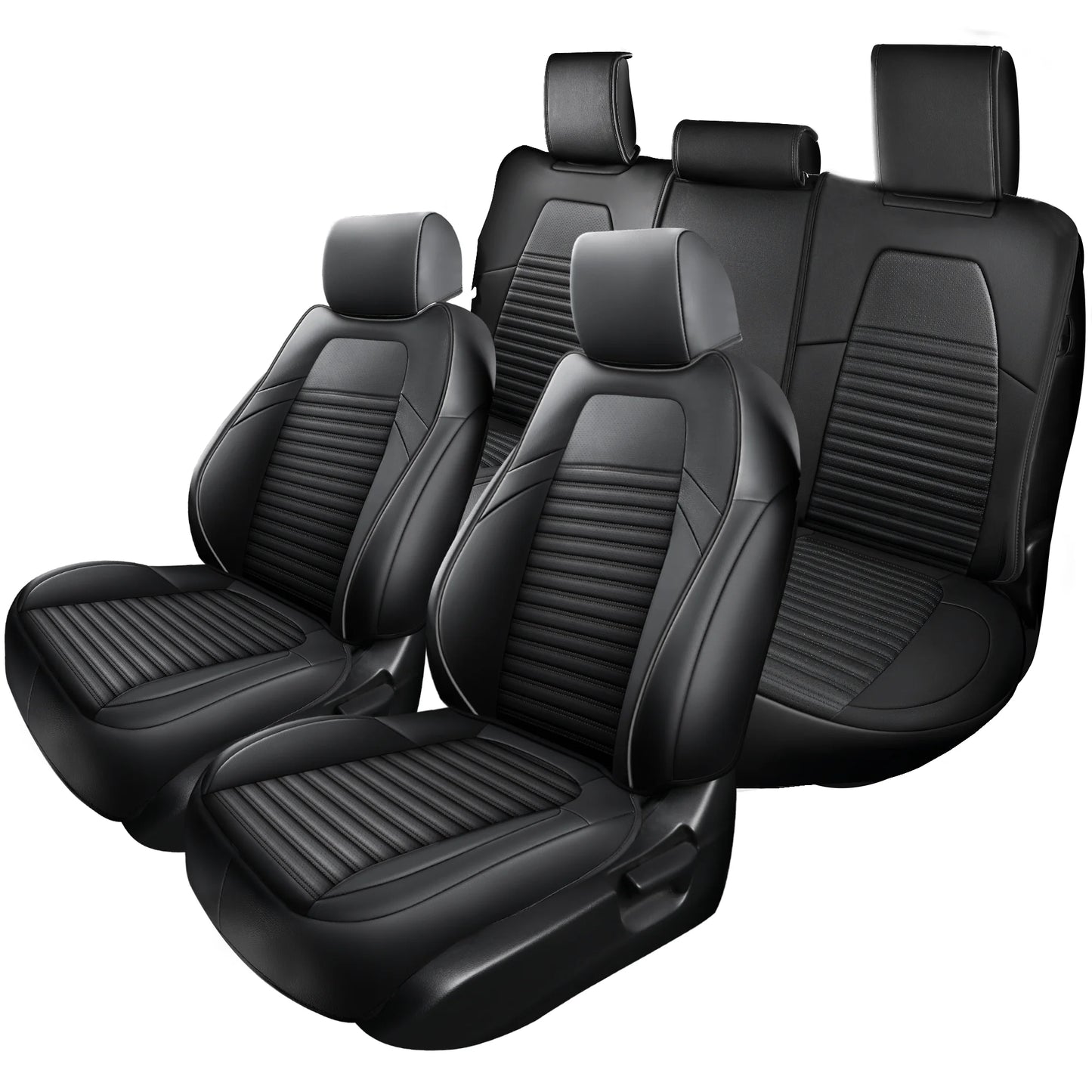 Custom Fit Car Seat Covers For Honda CRV Full Set Waterproof Napa Leather