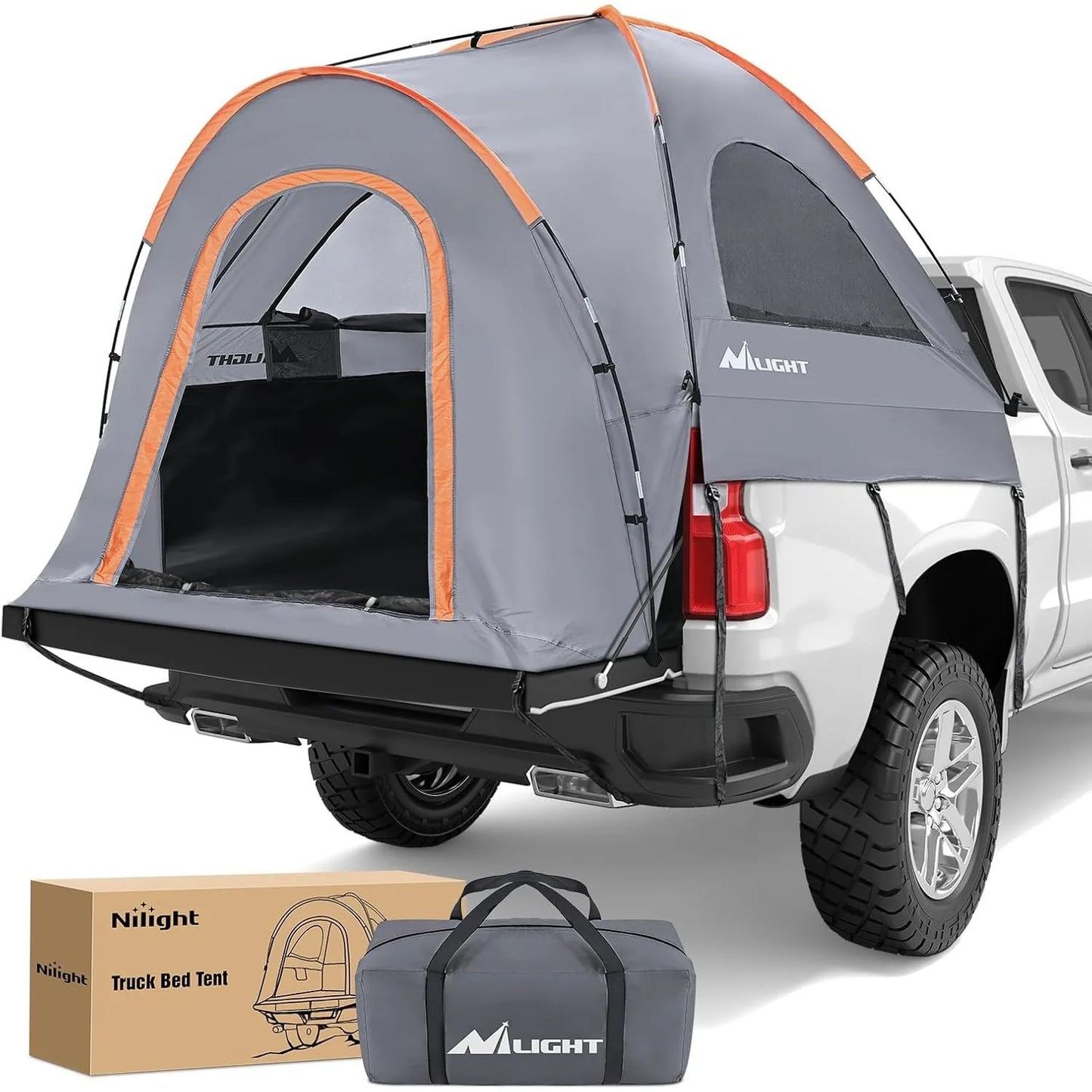 Truck Bed Tent for Two, Waterproof PU2000mm, Durable Aluminum Poles