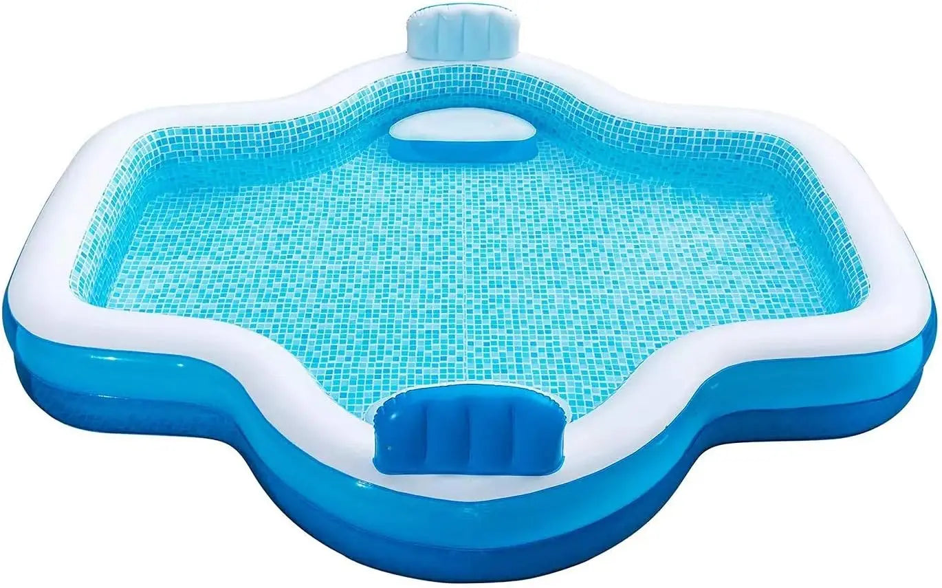 Elegant Family Pool With Inflatable Backrests And Seats