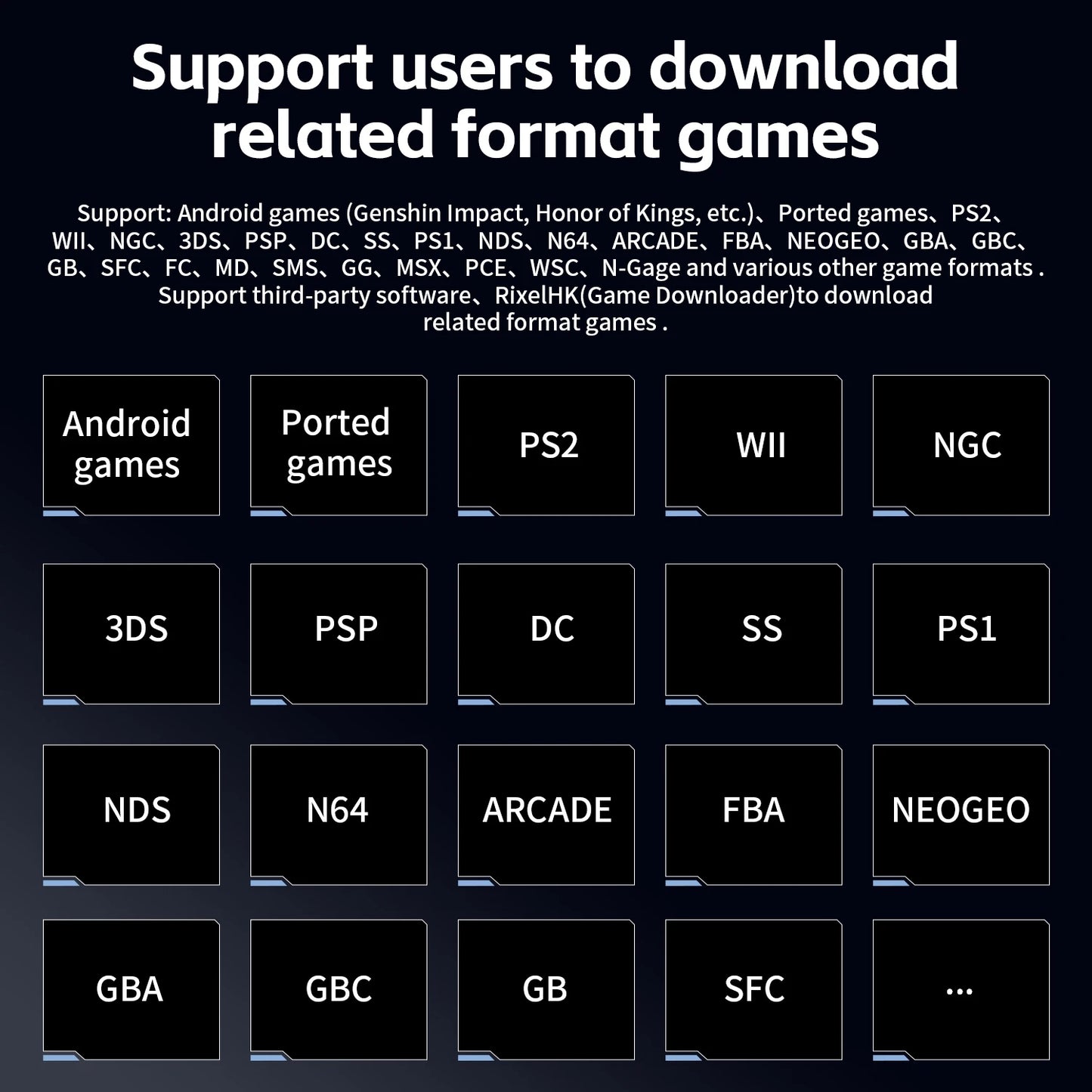 ANBERNIC RG VITA/RG VITA Pro Handheld Game Console Android Retro Game Player 5000mAh Supports RixelHK Wifi Online Multi-player