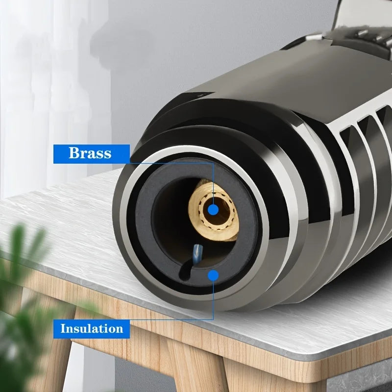 TopFlames 1800° Butane Torch Lighter Metal Windproof Portable