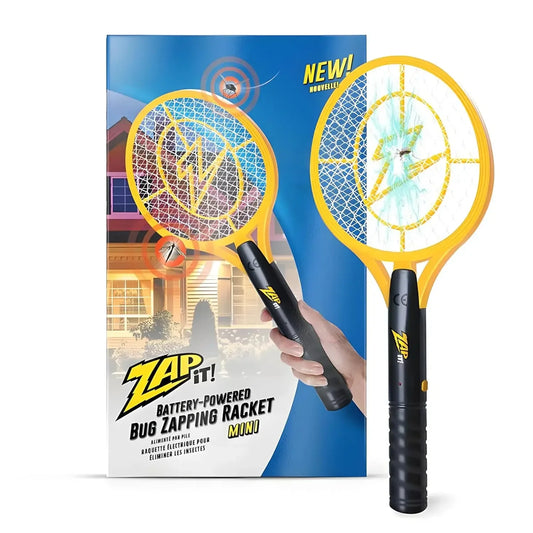 Electric Fly Swatter Racket 3500 Volt Bug Zapper Indoors Outdoors