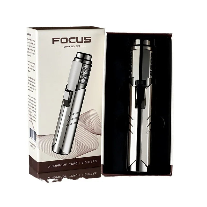 TopFlames 1800° Butane Torch Lighter Metal Windproof Portable