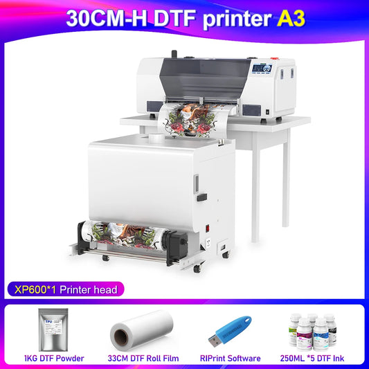 OYfame US EU Stock A3 A4 DTF Printer impresora UV dtf A3 For Epson XP600 DTF tshirt Printing Machine A3 For L805 UV DTF Printer
