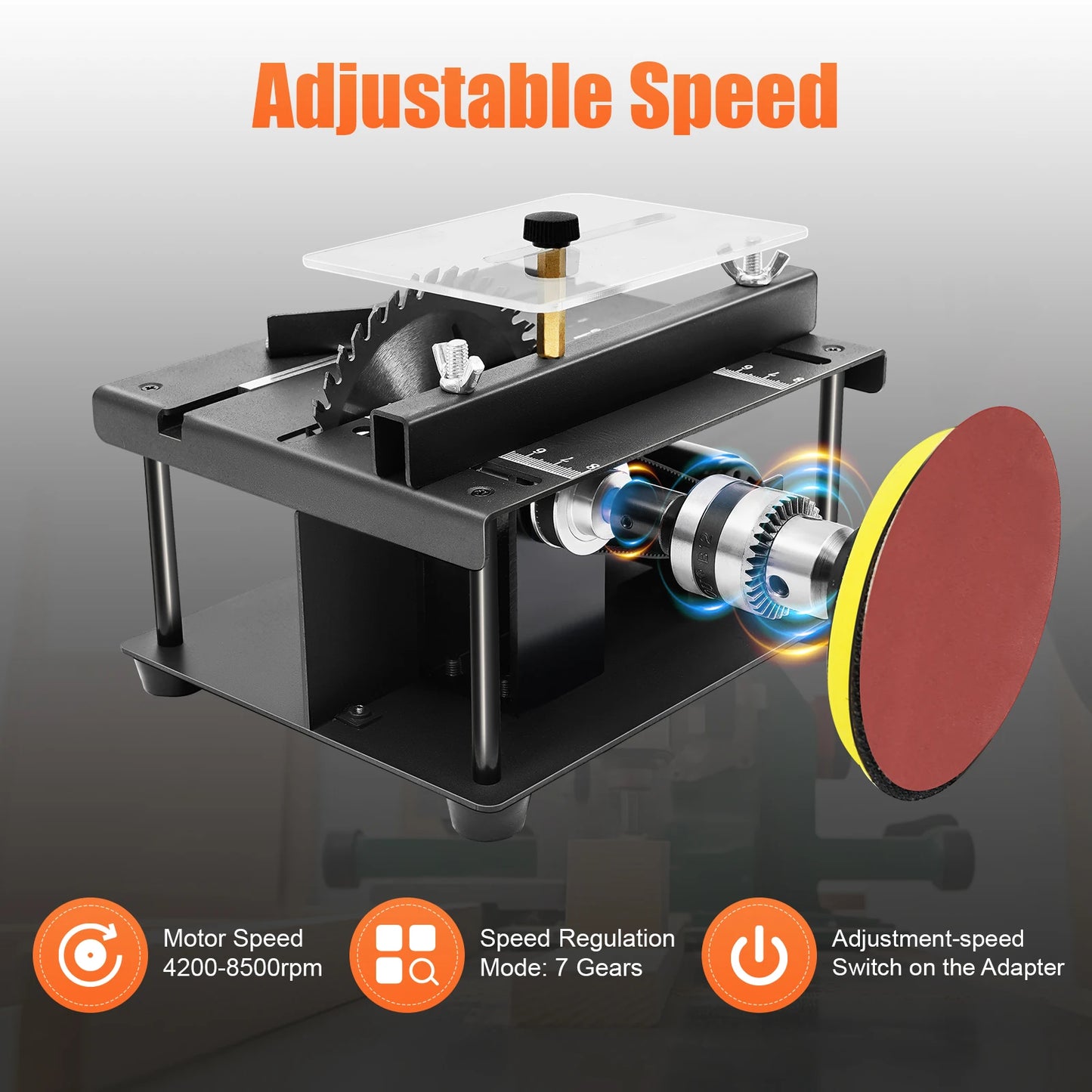 TOOL1SHOoo 200W Cutting Tool Mini Table Saw MultiFunctional Bench