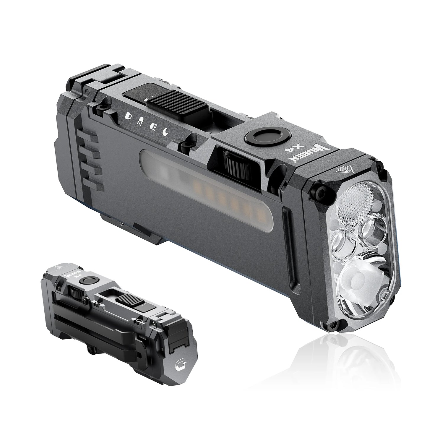 WUBEN X4 EDC Flat Flashlight With RGB 1600 Lumens IP68