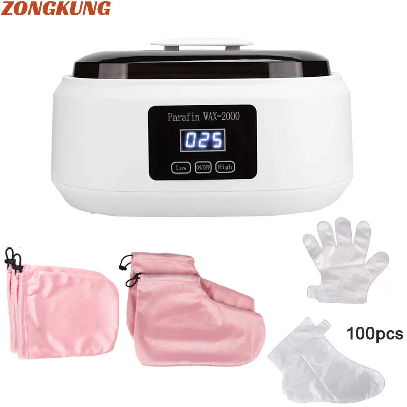 ZONGKUNG Paraffin Wax Warmer Kit For Hands And Feet Spa