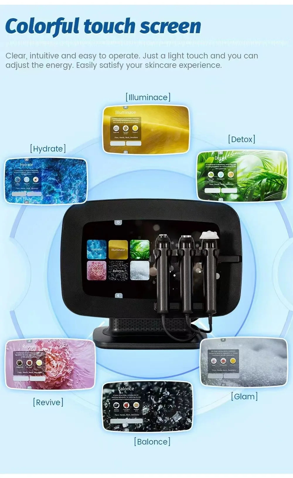High Quality 3 in 1 CO2 Bubble Oxygenation Pods Facial Skin Care Skin Tightening Oxygen Jet Therapy Machine