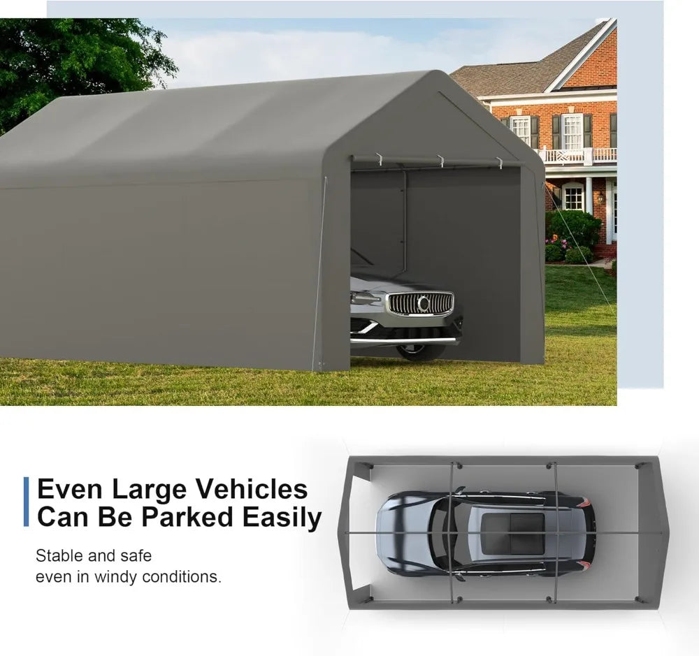 Portable Carport Canopy Tent With Removable Sidewalls Waterproof UV