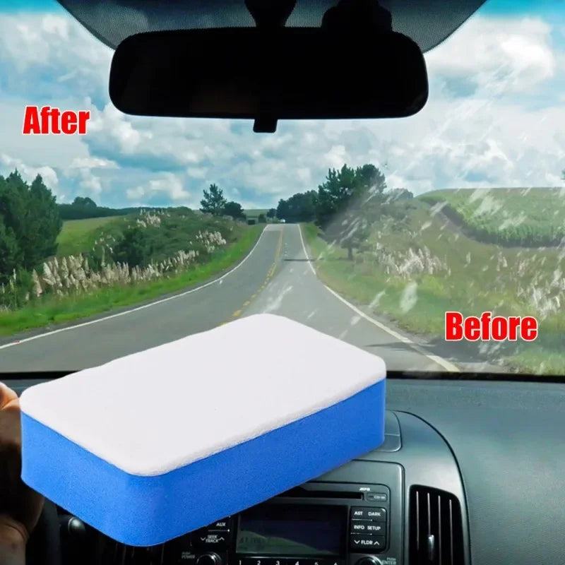 Car Oil Film Cleaning Sponge for Windshield Glass Surfaces