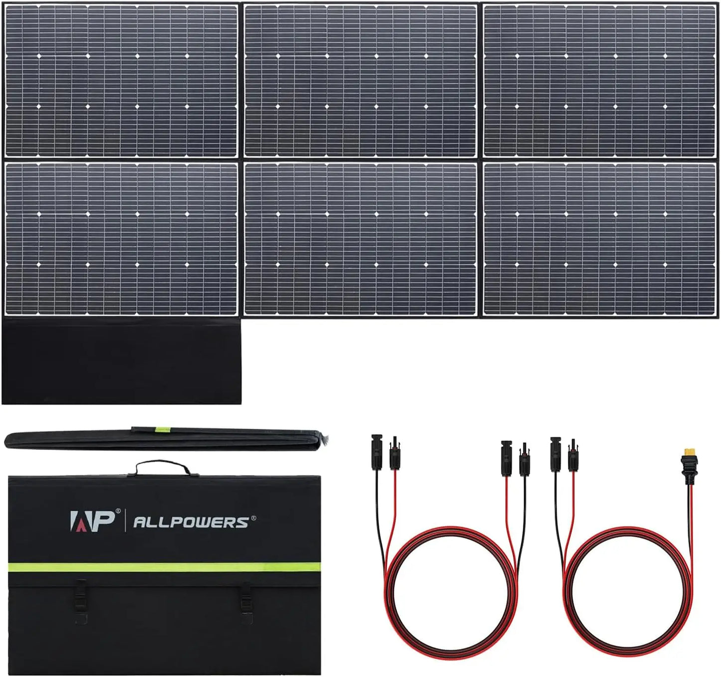 ALLPOWERS R1500 LITE Portable Power Station with Solar Panel 100W 200W 1056Wh LiFePO4 Battery Solar Generator for Outdoor RV
