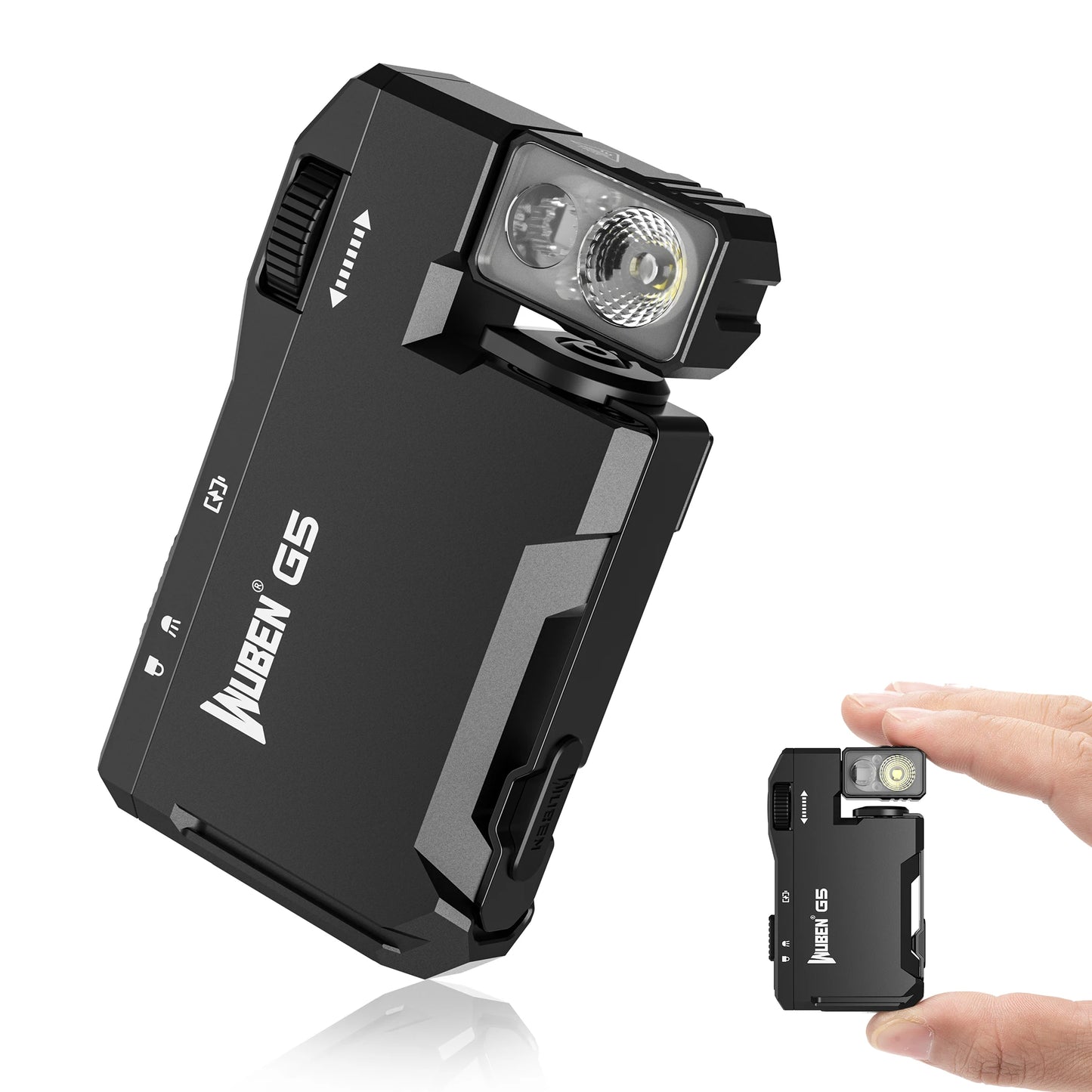 WUBEN G5 Rechargeable EDC Flashlight With RGB LED Light