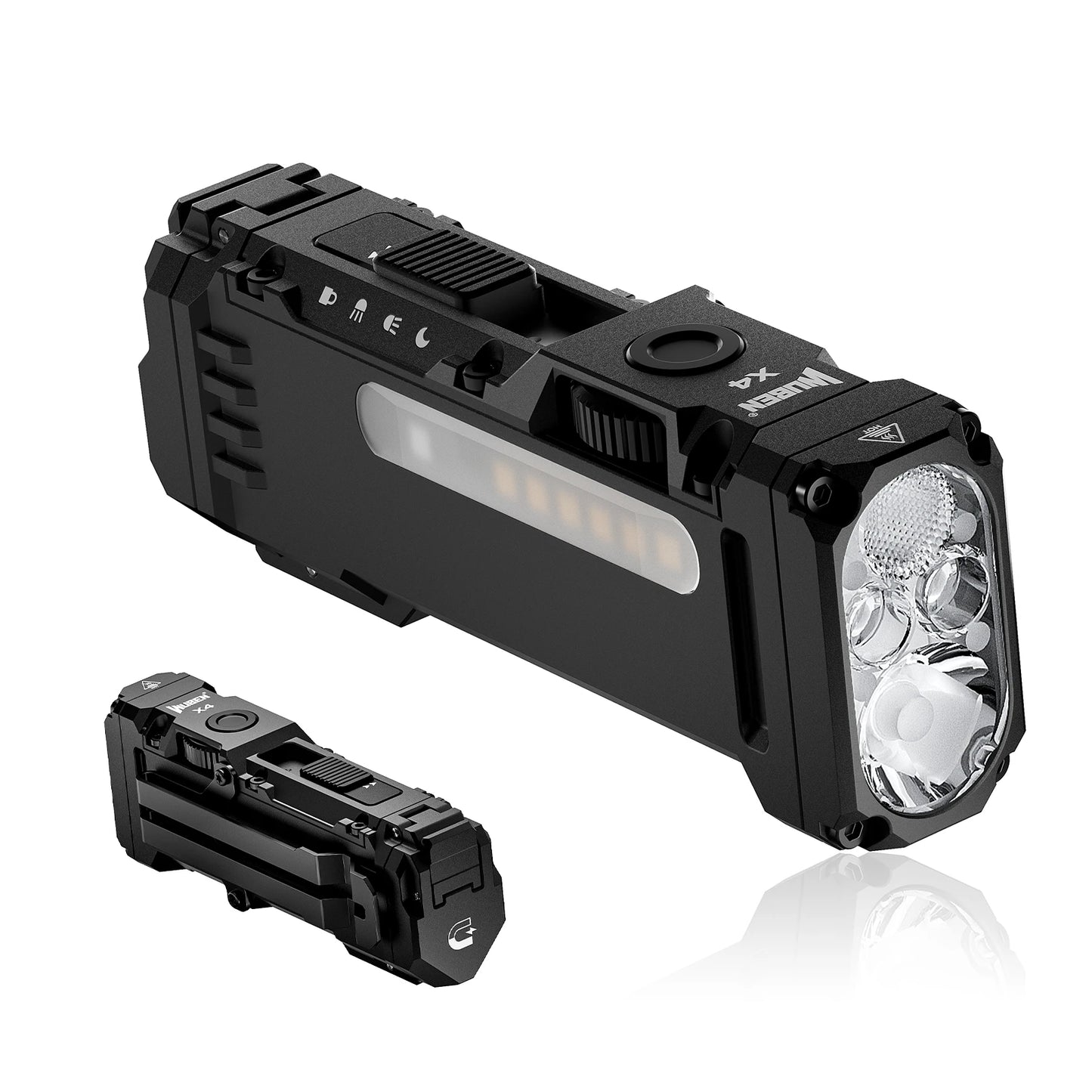 WUBEN X4 EDC Flat Flashlight With RGB 1600 Lumens IP68