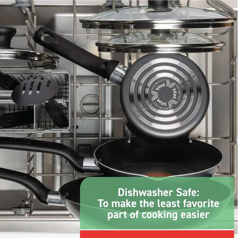 T-fal Easy Care Nonstick Cookware Set Dishwasher Safe
