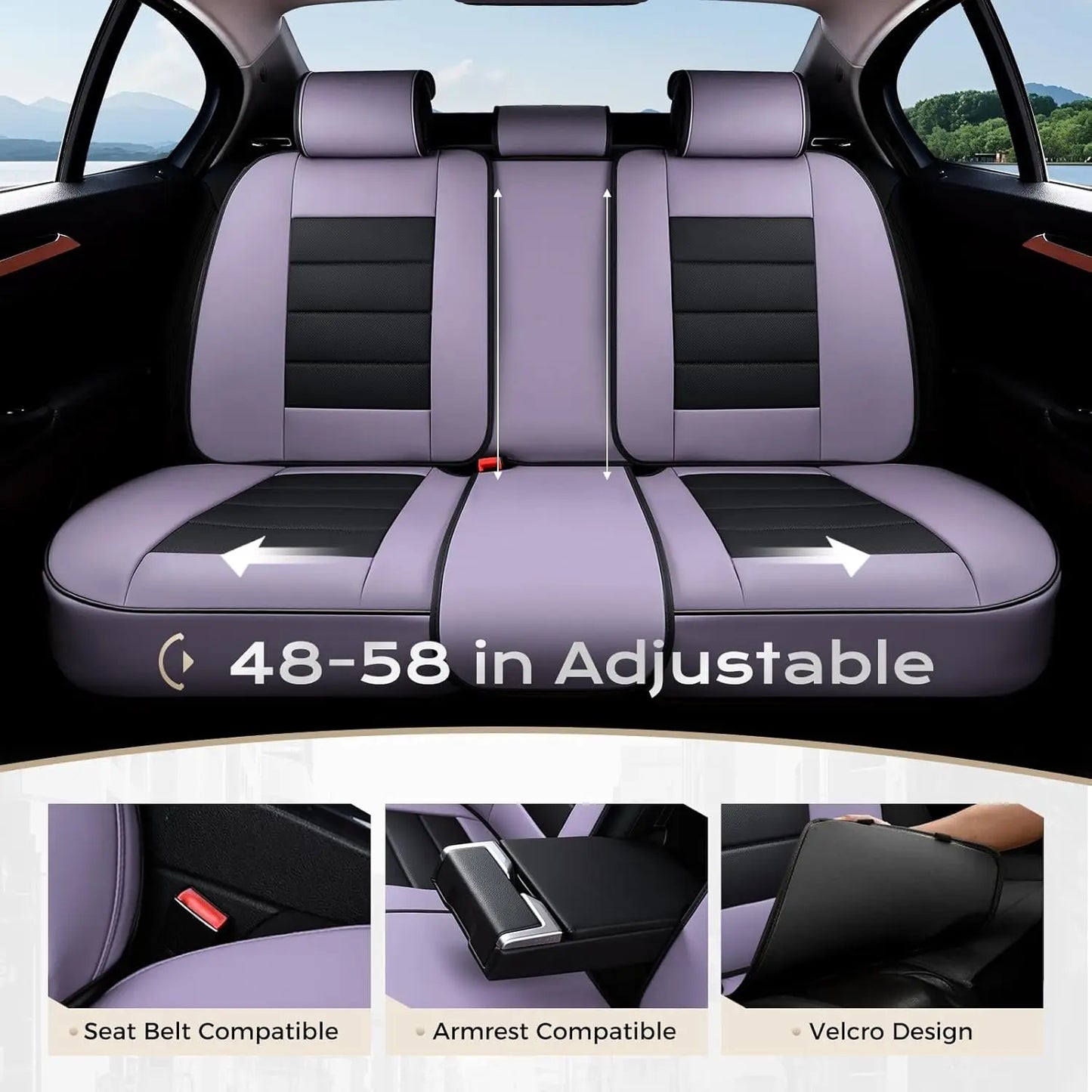 Universal Waterproof Leather Car Seat Covers Full Set