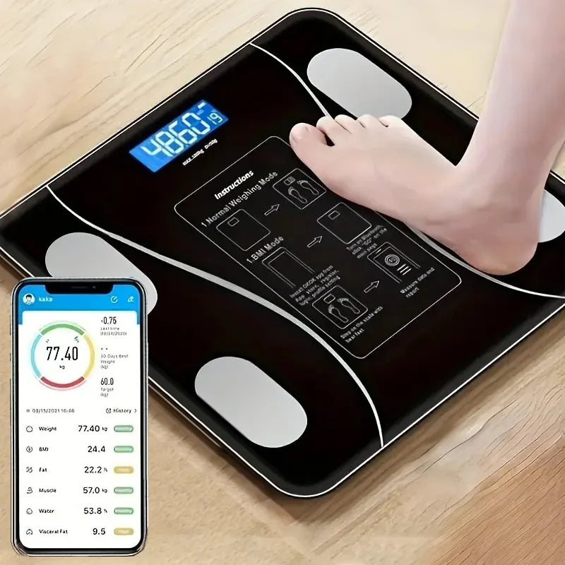 Smart Wireless Digital Body Fat Scale Bathroom Weight Composition Analyzer