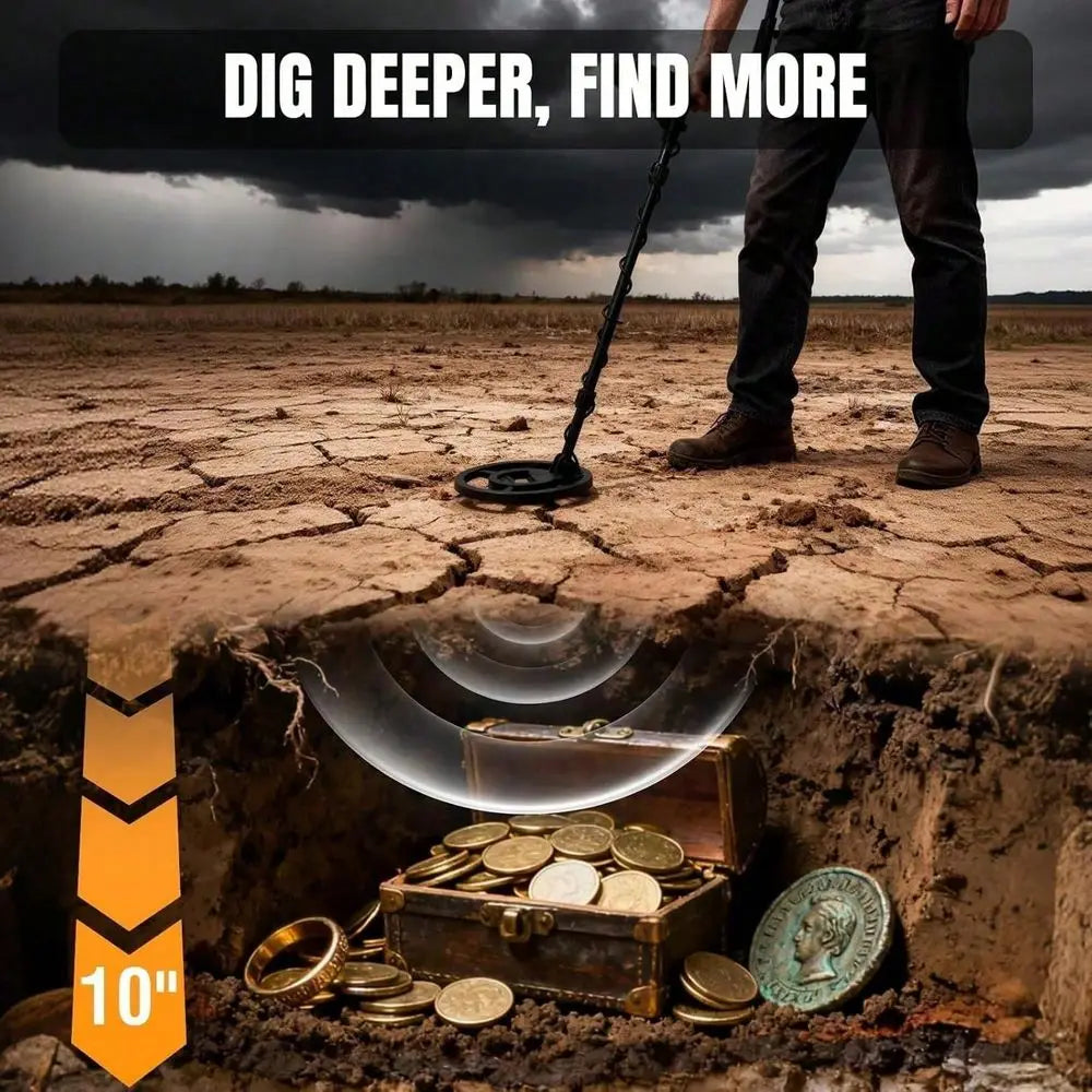 Professional Adult Metal Detector With LCD Display Earphones Kit