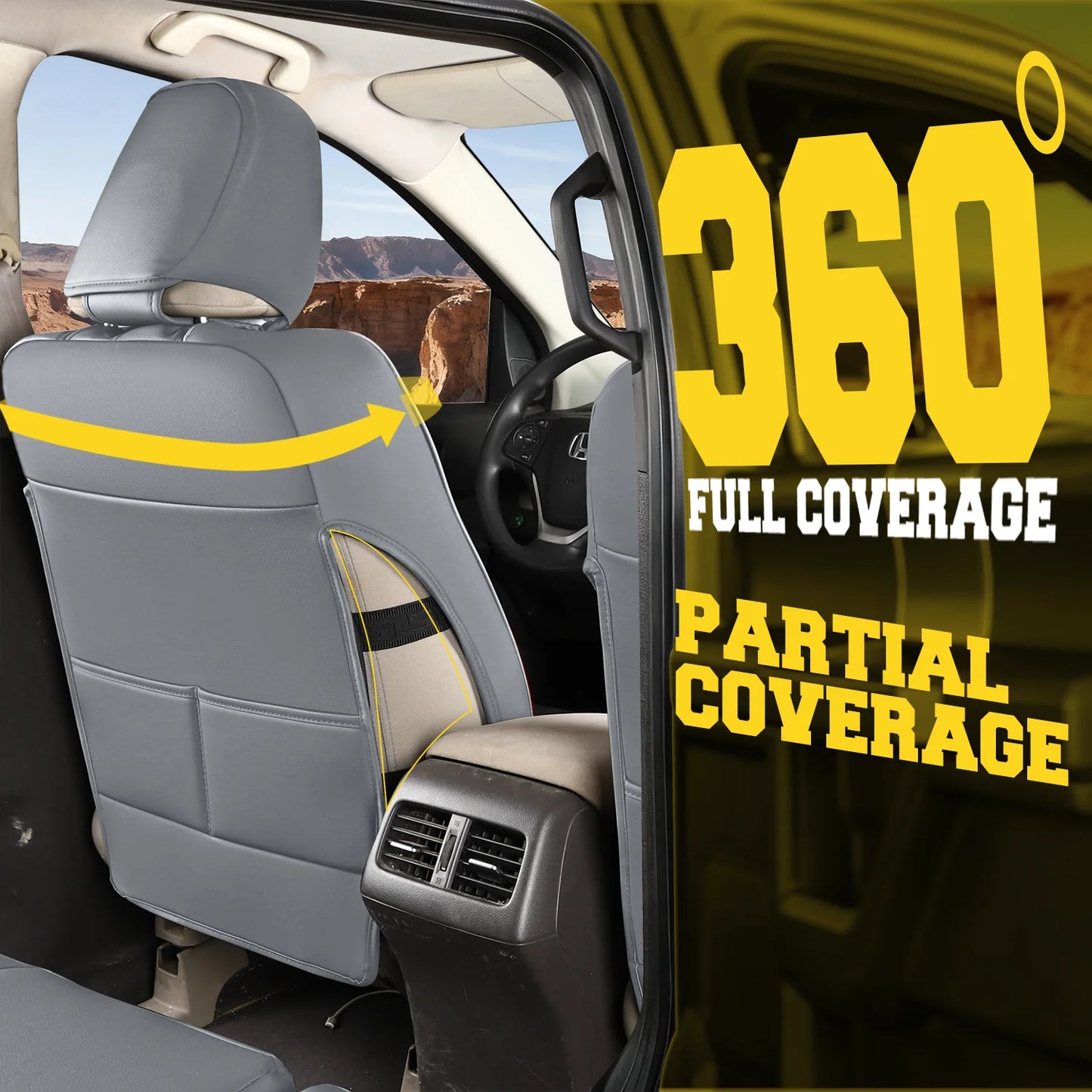 Custom Fit Car Seat Covers For Honda CRV Full Set Waterproof Napa Leather