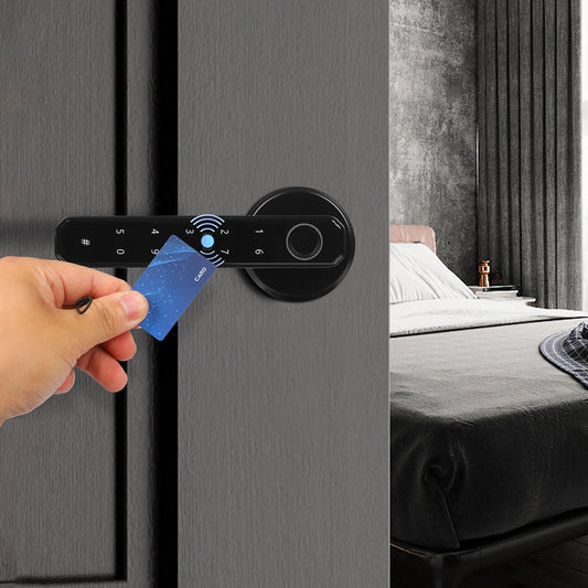 Smart Door Lock 4In1 Fingerprint Password IC Card Key