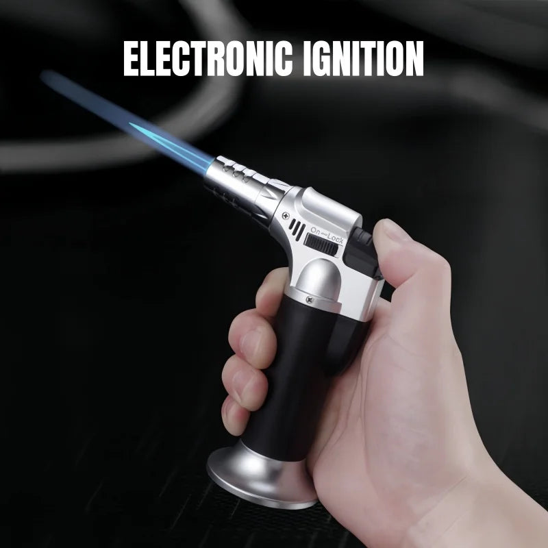 TopFlames Butane Torch Lighter Mini Kitchen Jet With Safety Lock