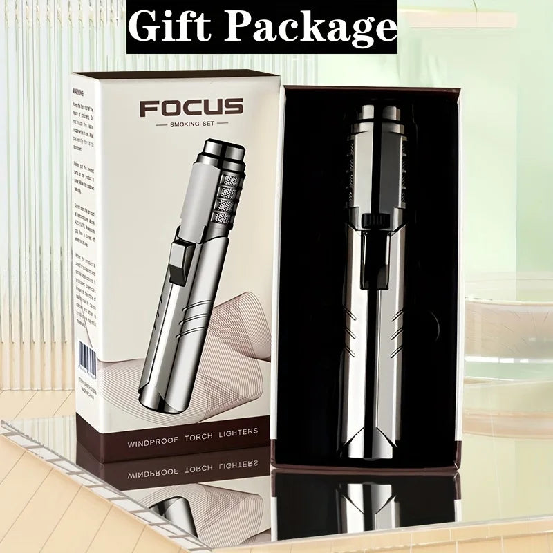 TopFlames 1800° Butane Torch Lighter Metal Windproof Portable