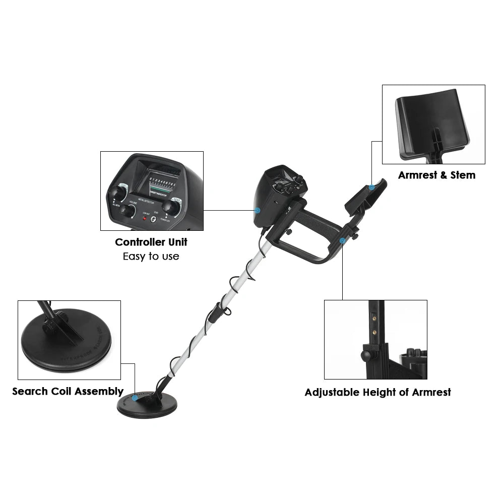 Kids Underground Metal Detector Treasure Hunter Seeker Circuit Detector