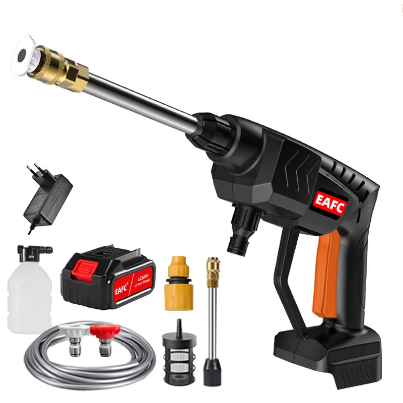 EAFC Cordless 60Bar 21V Car Wash Gun For Pressure Cleaning