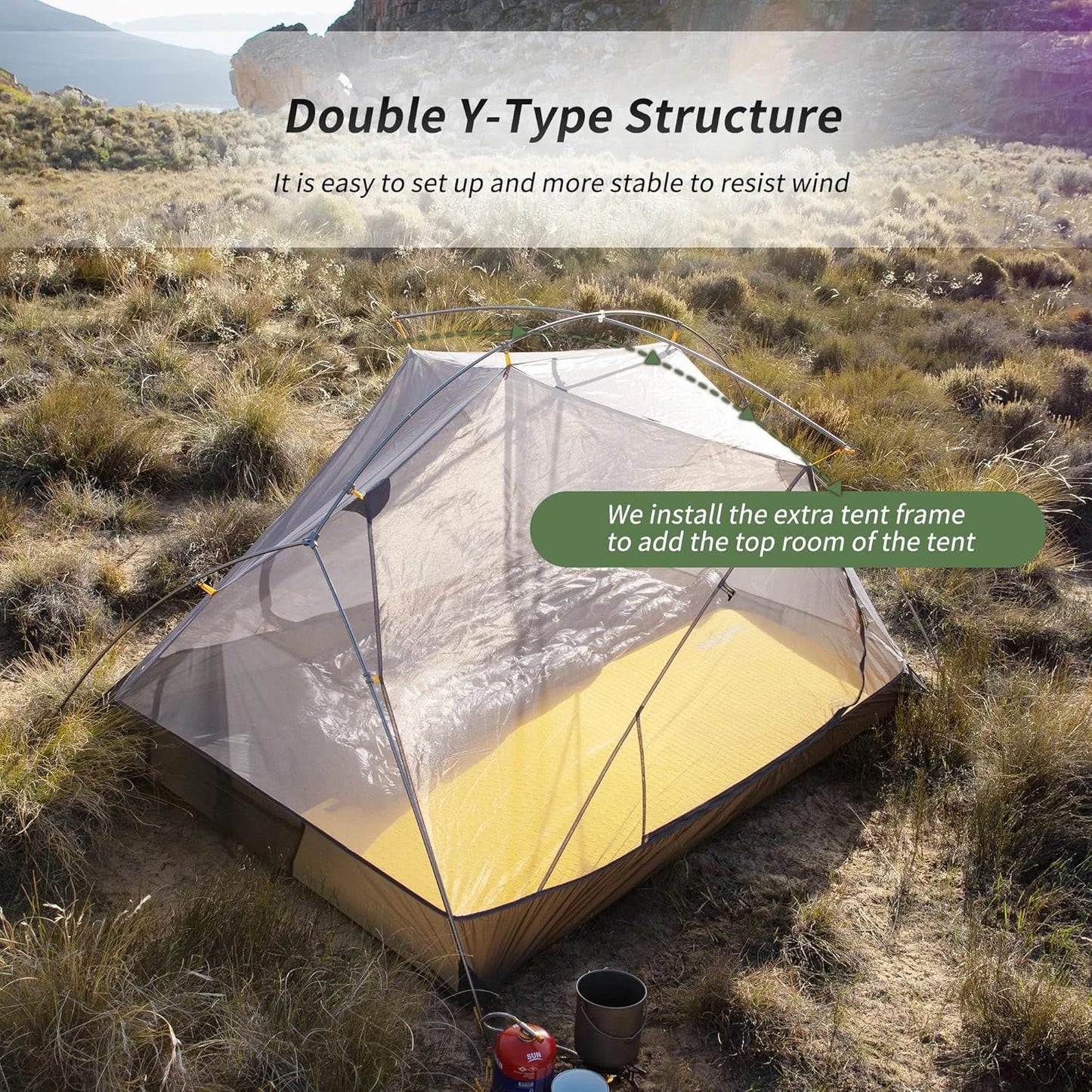 Naturehike Mongar 2 Person Tent Ultralight Waterproof Nylon