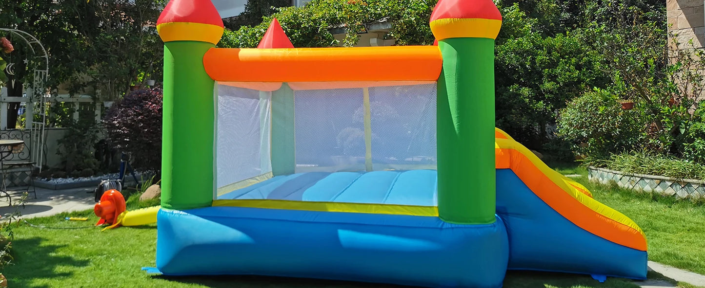 Yard Inflatable Bounce House With Slide 12*9*8ft Bounce House For Kids 5-12 Bouncer With Blower For Outdoor Backyard/Indoor