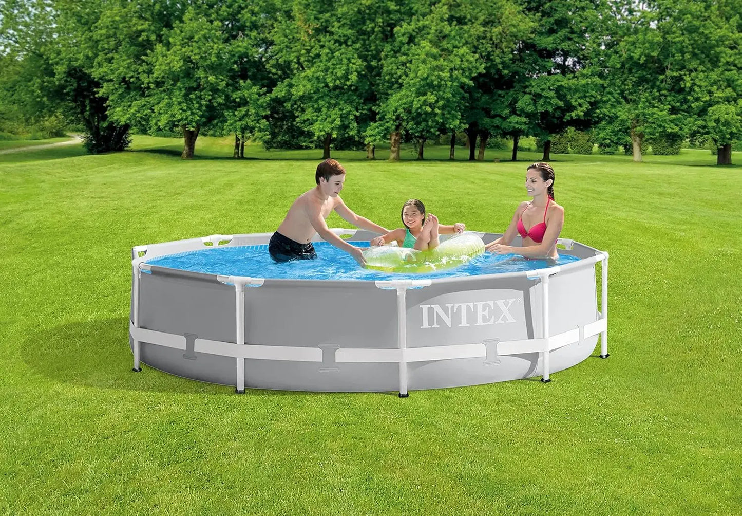 10ft x 30in Above Ground Swimming Pool Set with 330 GPH Filter Pump, Puncture and Rust Resistant, Easy Assembly