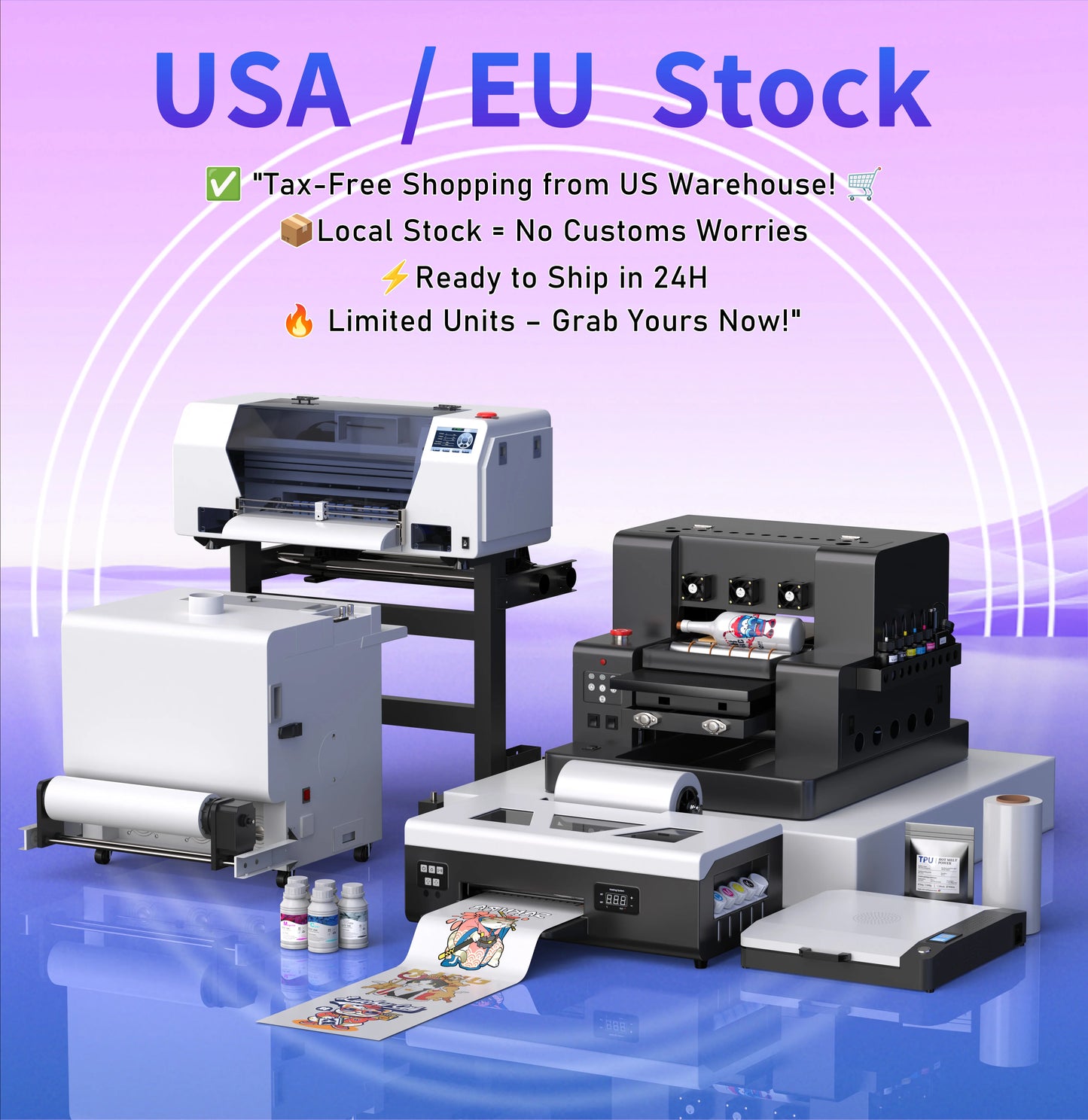 OYfame US EU Stock A3 A4 DTF Printer impresora UV dtf A3 For Epson XP600 DTF tshirt Printing Machine A3 For L805 UV DTF Printer