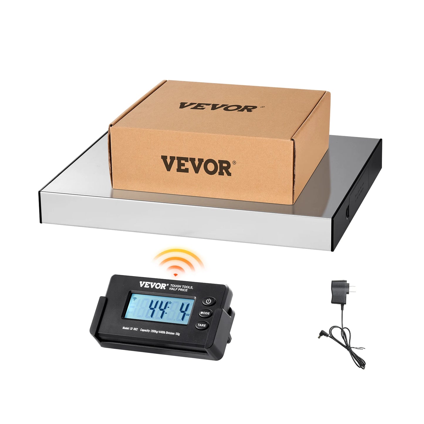 SucceBuy Split Type Digital Shipping Scale Postal Mailing Weighing Scale with HD LCD Screen Timer for Luggage Home Post Office