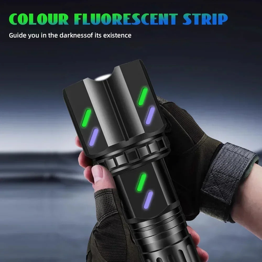 VASTFIRE LED Flashlight Zoom Tactical Torch For Outdoor Camping