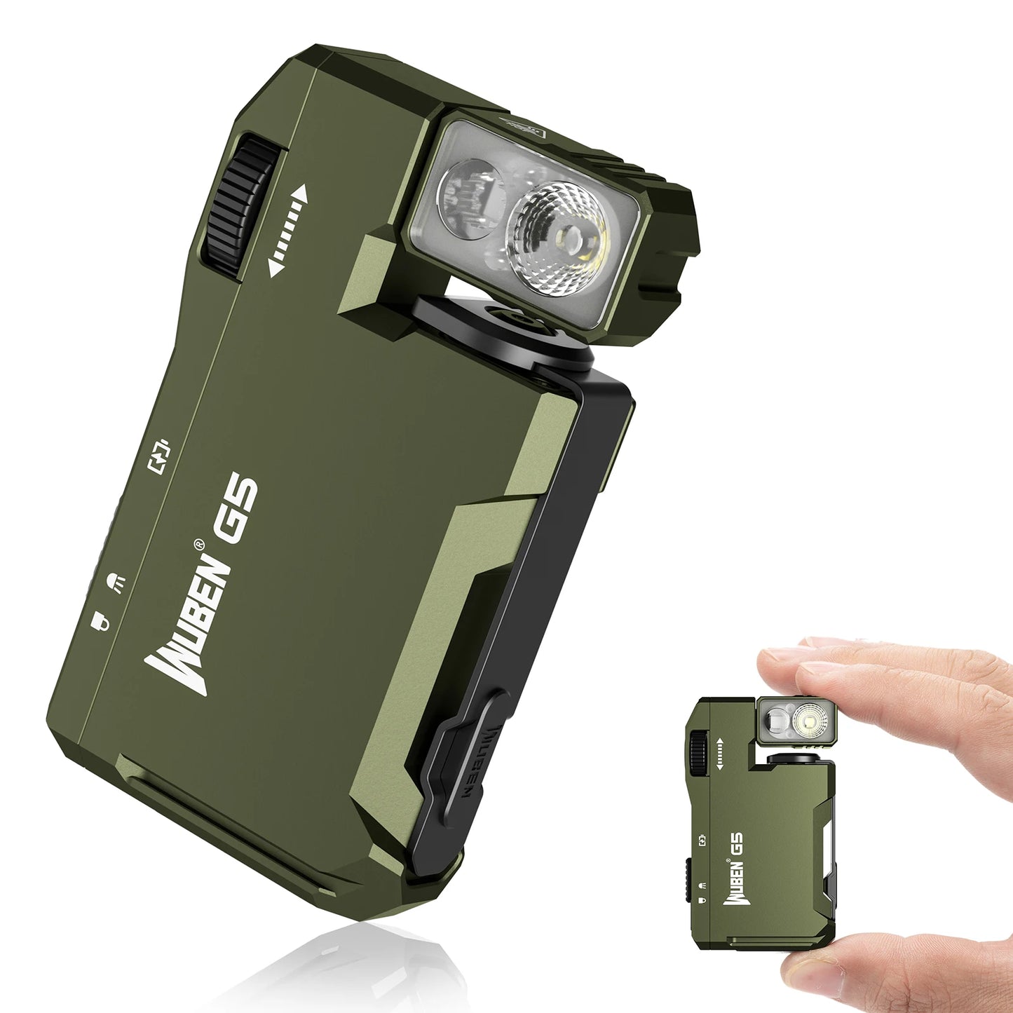 WUBEN G5 Rechargeable EDC Flashlight With RGB LED Light