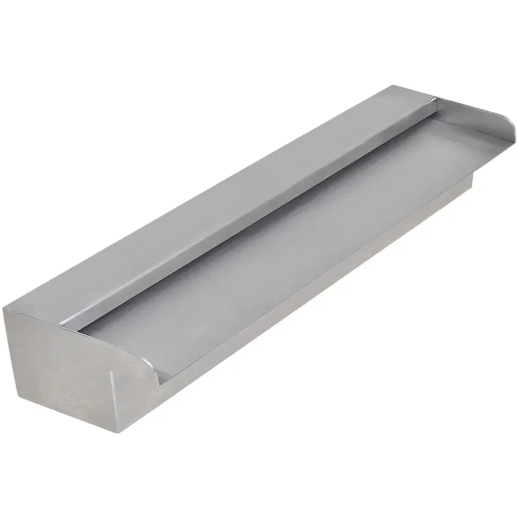 17.7" Stainless Steel Garden Spray Water SPA Swimming Accessory Above Ground Rectangular Fountains Waterfall Pool